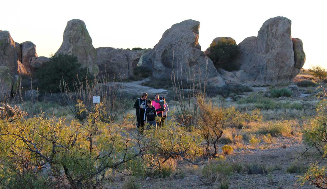Hikers at City of Rocks State Park