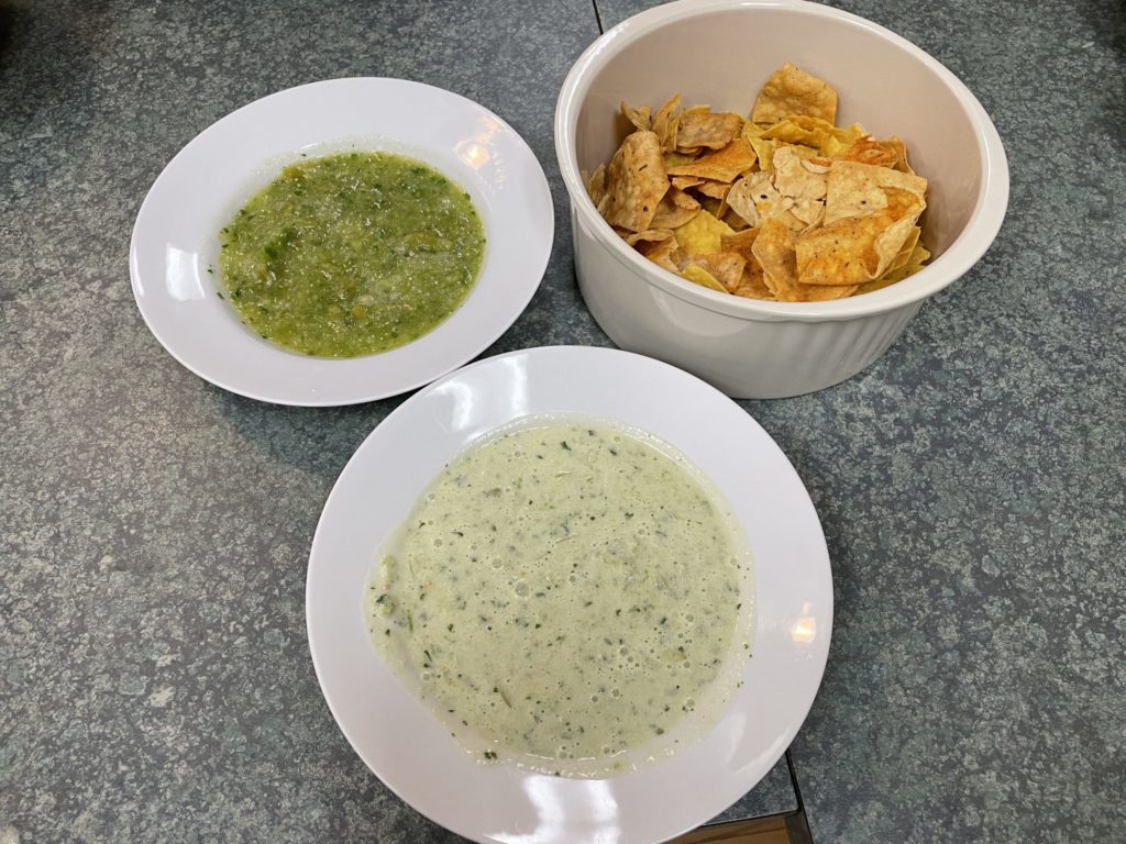 chips and dip and salsa from las cosas cooking school 