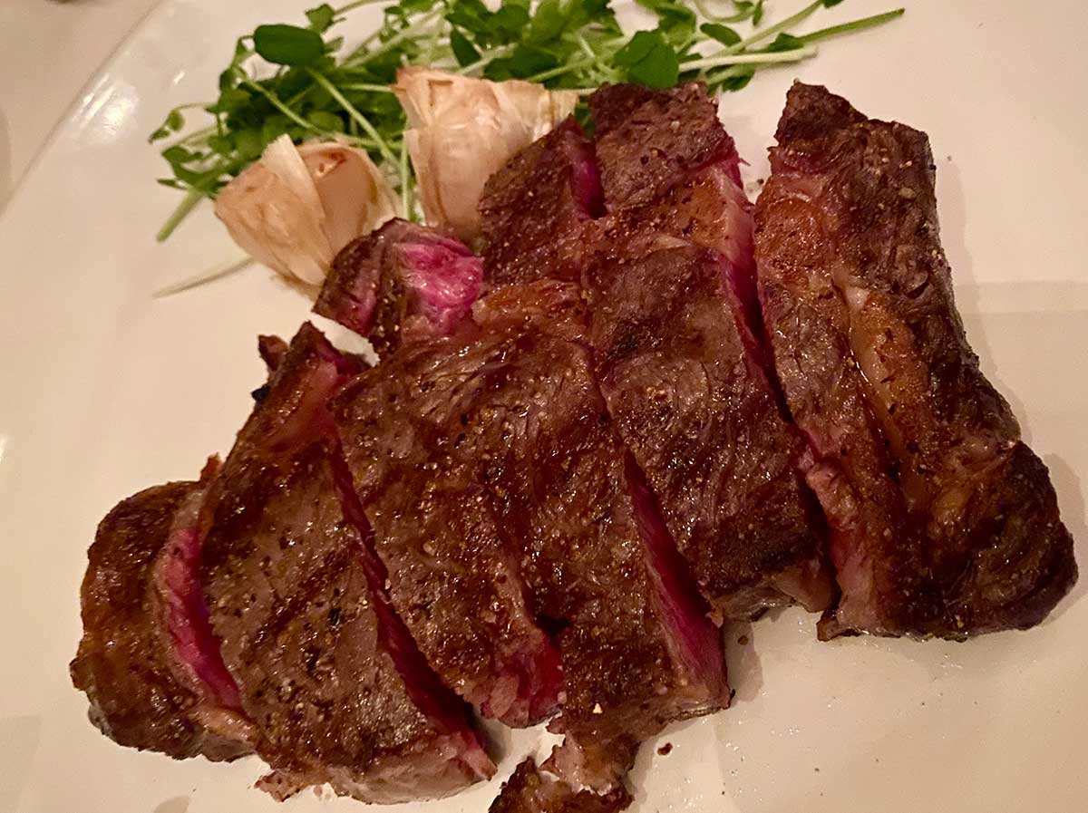 Ribeye steak at Market Steer in Santa Fe