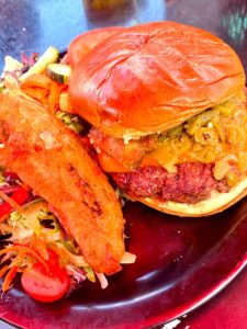 Mad Chile Burger at the Mine Shaft Tavern