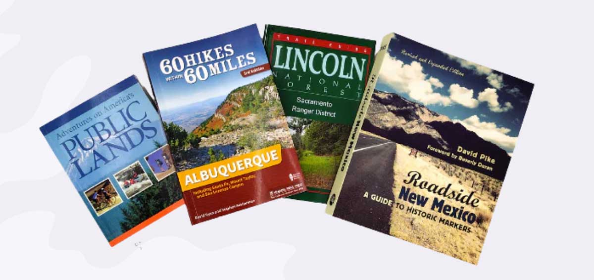 Some books available at the PLIA map and bookstore.