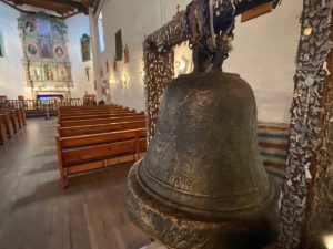 The San Jose Bell inside San Miguel Chapel.