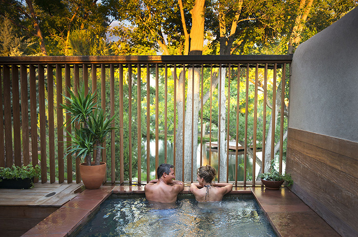 where to soak in new mexico. Ojo Santa Fe private pool