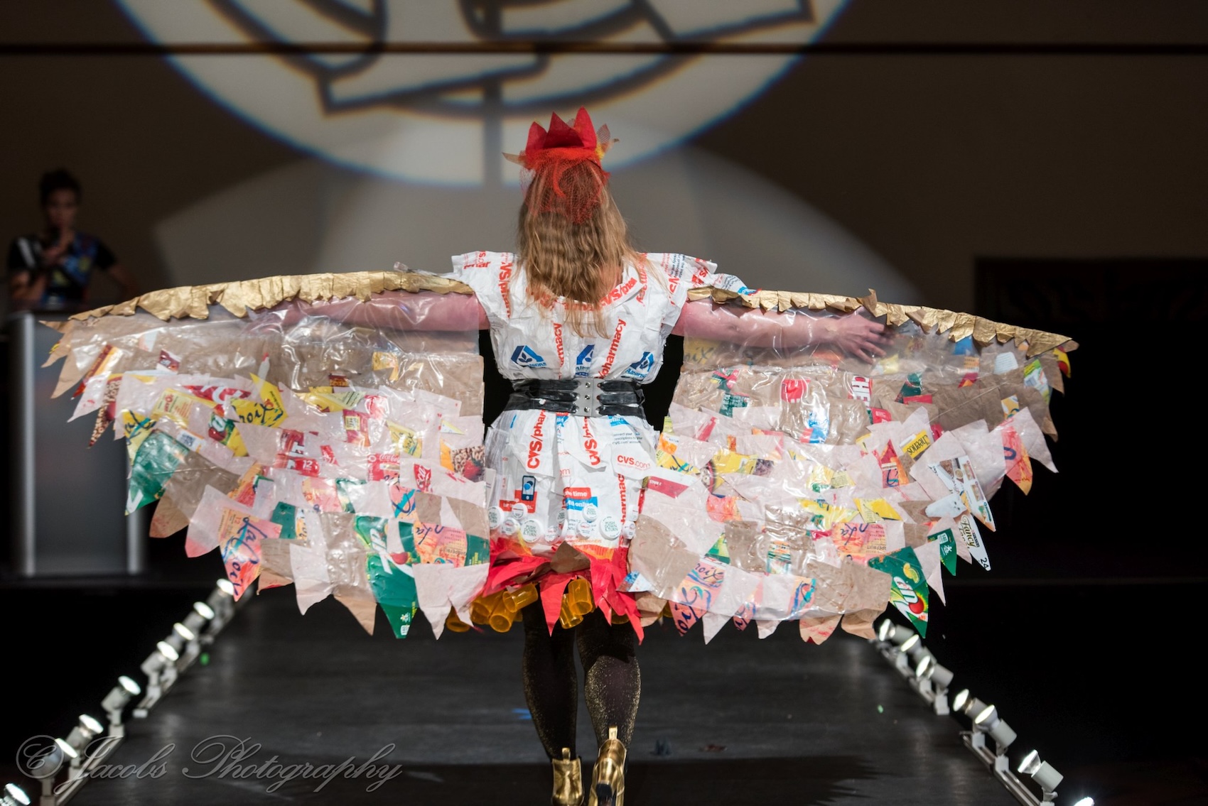 Trash Fashion Show Wings Recycle Santa Fe