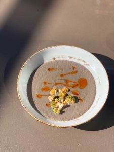 Wild mushroom soup at Terra.