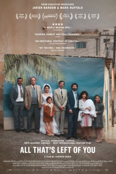 ALL THAT’S LEFT OF YOU film poster.