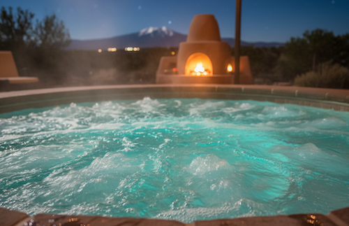 Hot Tub water bubbling